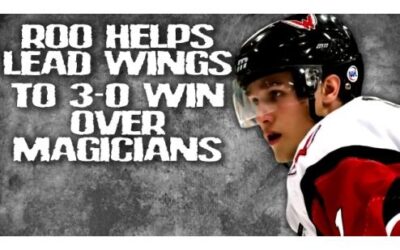Roo 3 Assists, Wings Win 3-0