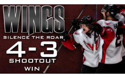 Wings Win 4-3, Move to 2nd Place