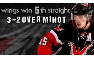 Wings Win 5th Straight, 3-2 Over Minot