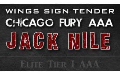 Wings Sign Chicago Fury AAA Forward