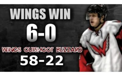 Wings Outshoot Brookings 58-22, Win 6-0