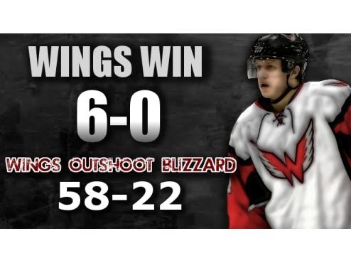 Wings Outshoot Brookings 58-22, Win 6-0