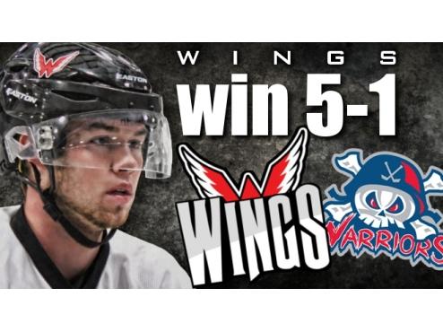 Wings Win 5-1, Hein Scores Two Goals