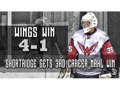 Wings Melt Blizzard 4-1, Shortridge Outstanding