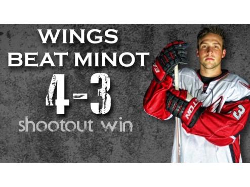 Wings Beat Minot 4-3 In Shootout