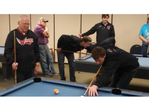 Wings Players Have Fun At Aberdeen Senior Center