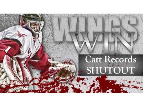 WINGS WIN – Catt Records Shutout 1-0