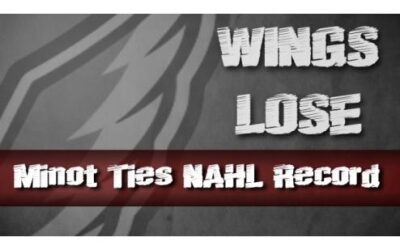 Wings Lose 3-2, Minot Ties NAHL Record