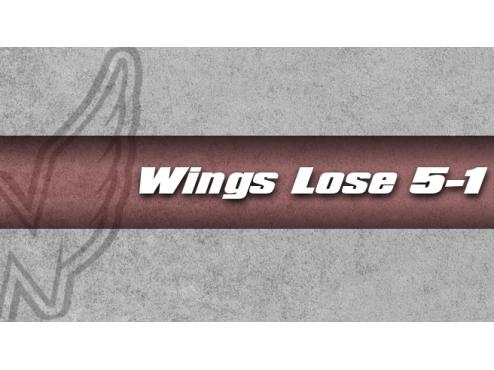 Offense Struggles, Wings Lose 5-1