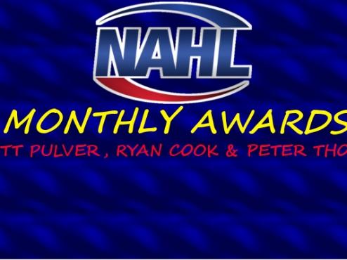 Pulver, Cook & Thome Earn NAHL Awards