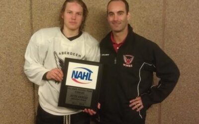 Peter Krieger Presented With All Rookie 1st Team Award