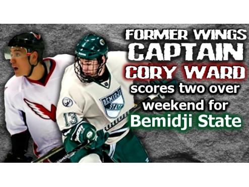 Former Wing Captain Scores Two For Bemidji