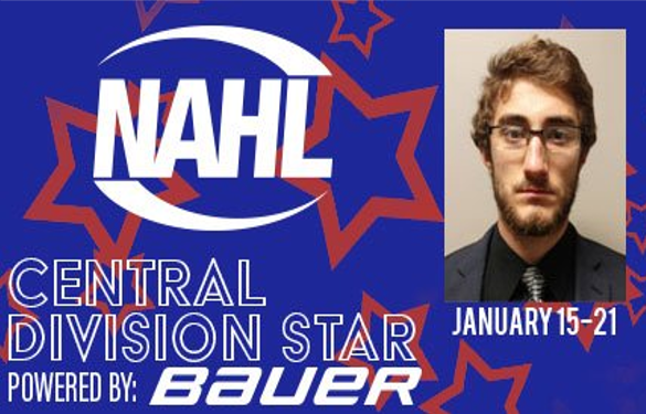 Central Division Star of the Week: Nic Sicoly, forward, Aberdeen Wings