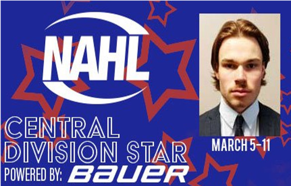 Vernon Named NAHL Central Division Star of the Week!