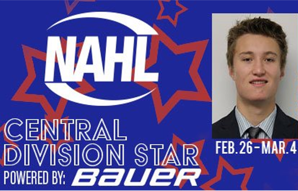 Vinal Named NAHL Star of the Week! Bendorf Honorable Mention!