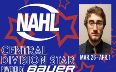 Nic Sicoly, NAHL Central Division Star of the Week