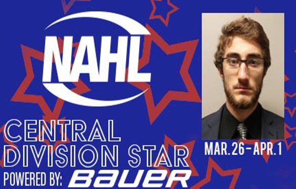 Nic Sicoly, NAHL Central Division Star of the Week