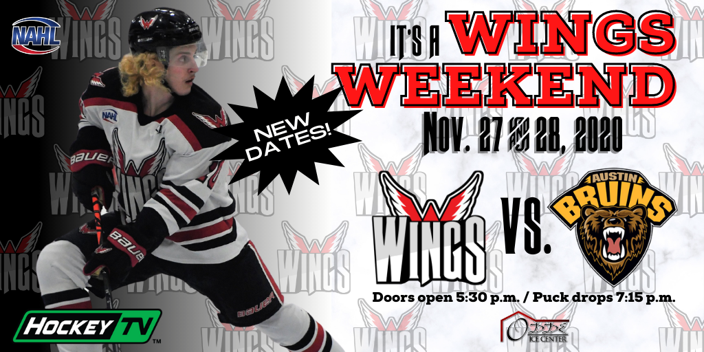 Schedule change: Wings will host Austin Nov. 27-18