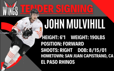 Wings Sign Tender John Mulvihill!