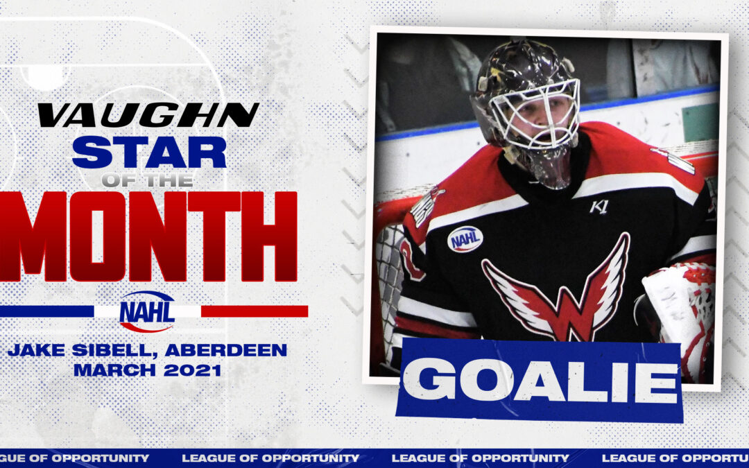 Jacob Sibell nabs third Goalie of the Month honors