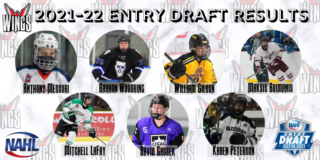 Wings pick seven in 2021-22 NAHL Entry Draft