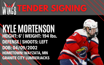 Wings Sign Kyle Mortenson to Tender!