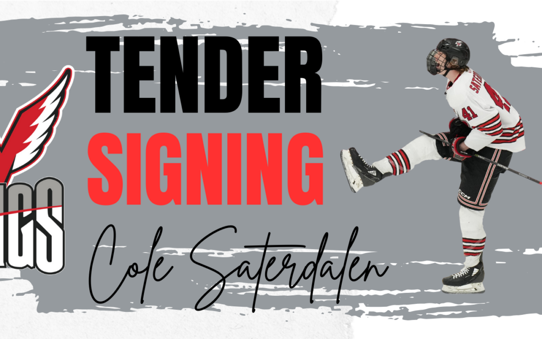 Wings Sign Forward Cole Saterdalen To Tender