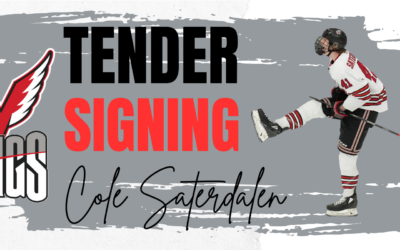 Wings Sign Forward Cole Saterdalen To Tender