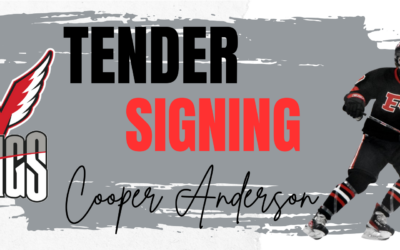 Wings Sign Defenseman Cooper Anderson To Tender