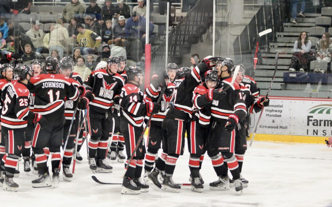 Aberdeen Wings Lead Bismarck 2-0 in Best of 5 Series After Back to Back OT Games!