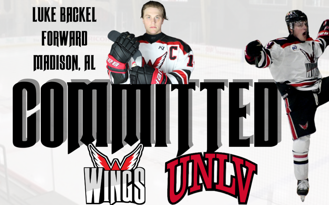 Captain Luke Backel Has Committed to Play ACHA DI Hockey at UNLV!