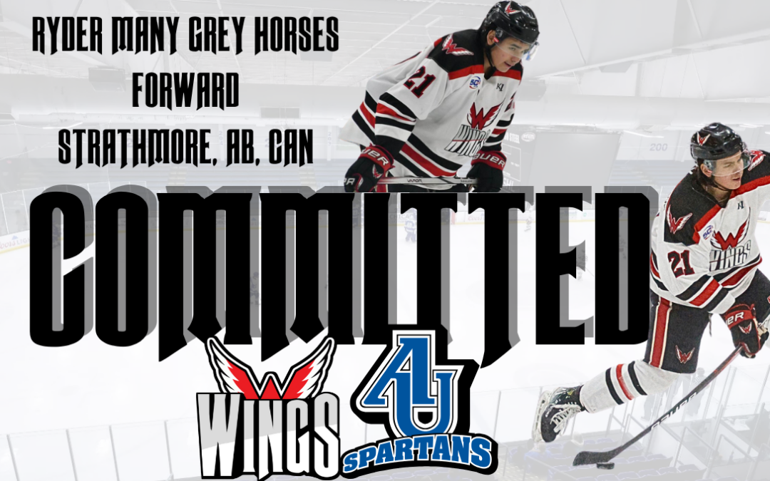 Ryder Many Grey Horses, Forward for the Aberdeen Wings, Has Committed to Play NCAA DIII Hockey at Aurora University!